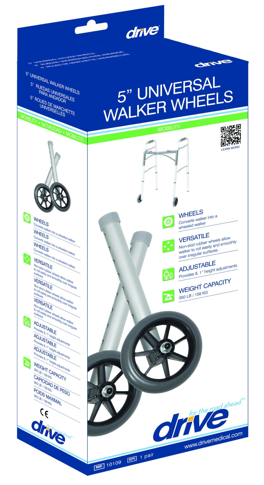 Universal Walker Wheels package