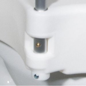 2-IN-1 LOCKING RAISED TOILET SEAT W TOOL-FREE REMOVABLE ARMS