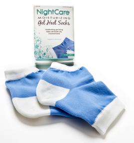 Nightcare Moisturizing Gel Heel Sock – Blue Color