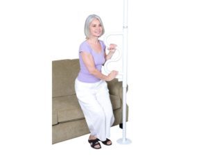 STANDER SAFETY POLE WITH CURVED GRAB BAR
