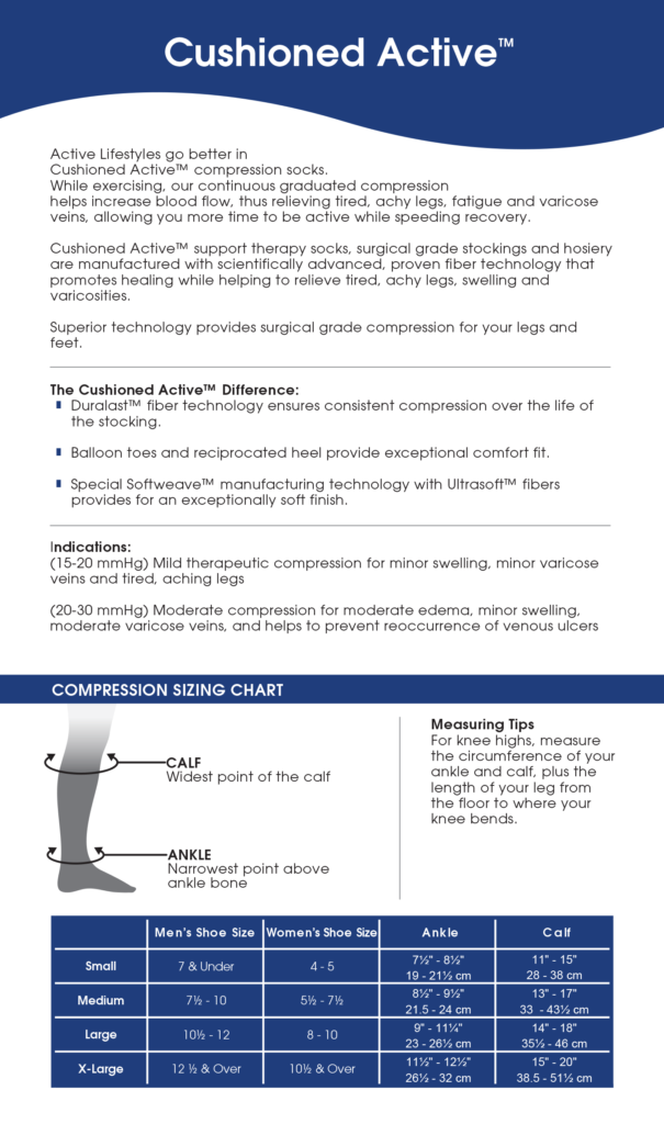 COMPRESSION STOCKINGS ACTIVEWEAR™ - Corner Home Medical