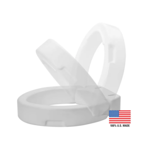 RAISED TOILET SEAT HINGED-ELONGATED