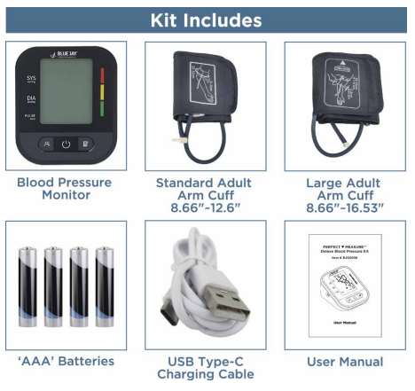 BLUE JAY BLOOD PRESSURE MONITOR PERFECT MEASURE - Image 2